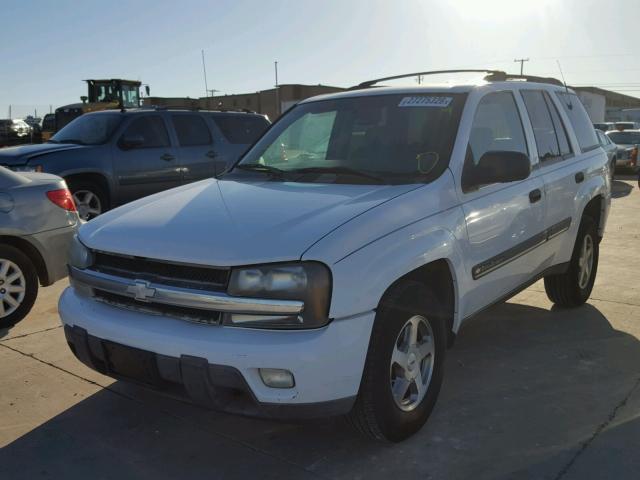 1GNDS13SX22158505 - 2002 CHEVROLET TRAILBLAZE WHITE photo 2