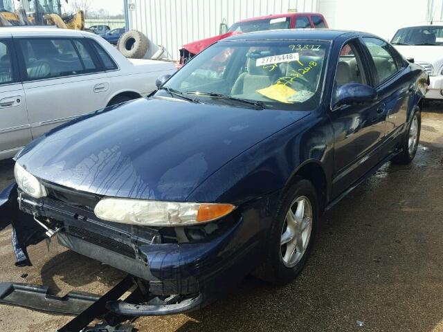 1G3NL52E11C156065 - 2001 OLDSMOBILE ALERO GL BLUE photo 2