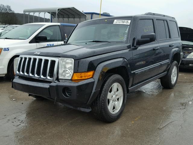 1J8HG48K07C570223 - 2007 JEEP COMMANDER BLACK photo 2