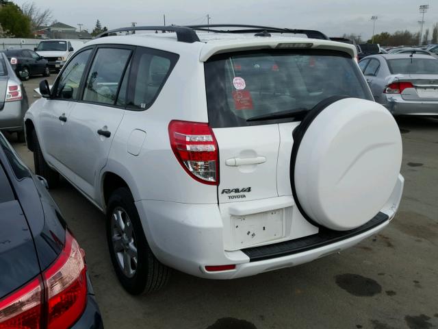 2T3BF33V79W014826 - 2009 TOYOTA RAV4 WHITE photo 3