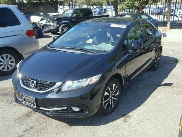 19XFB2F99DE226203 - 2013 HONDA CIVIC EXL BLACK photo 2