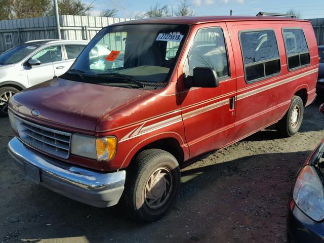 1FDEE14N9THA76059 - 1996 FORD ECONOLINE RED photo 2