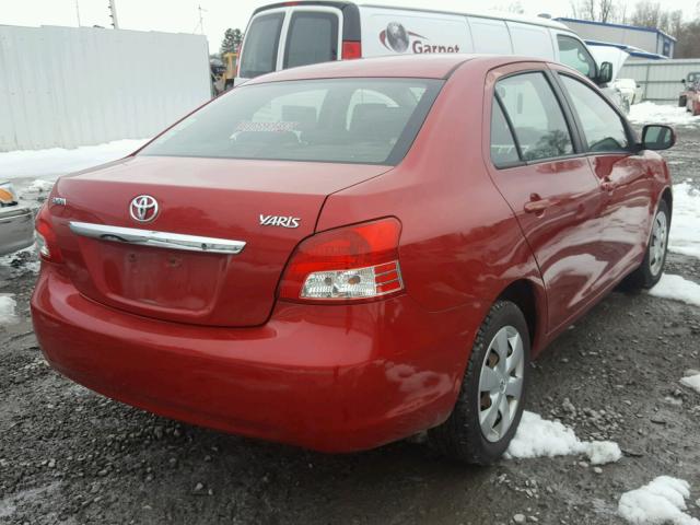 JTDBT923771132883 - 2007 TOYOTA YARIS RED photo 4