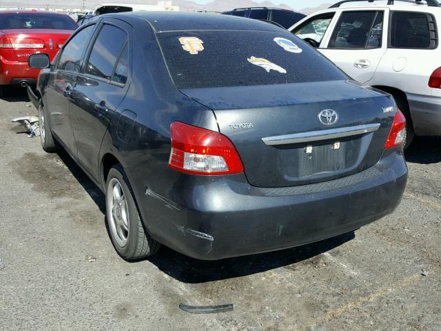 JTDBT923271037941 - 2007 TOYOTA YARIS CHARCOAL photo 3