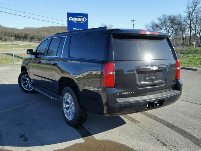 1GNSCHKC6GR406027 - 2016 CHEVROLET SUBURBAN C BLACK photo 3