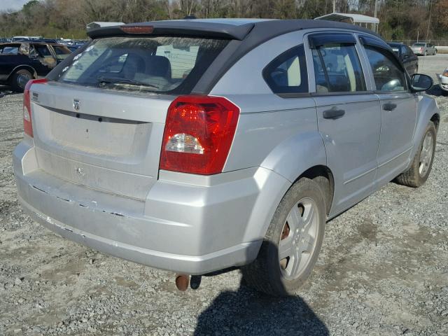 1B3HB48B97D328516 - 2007 DODGE CALIBER SX SILVER photo 4