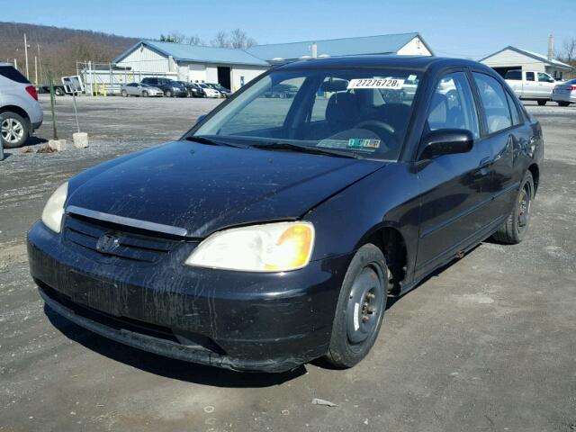 2HGES26781H529517 - 2001 HONDA CIVIC EX შავი ფოტო 2