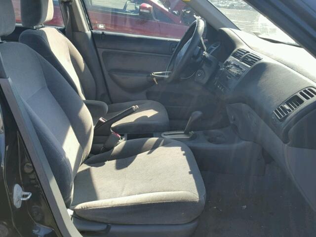 2HGES26781H529517 - 2001 HONDA CIVIC EX შავი ფოტო 5