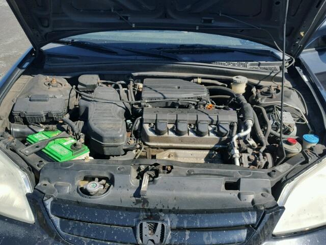 2HGES26781H529517 - 2001 HONDA CIVIC EX შავი ფოტო 7