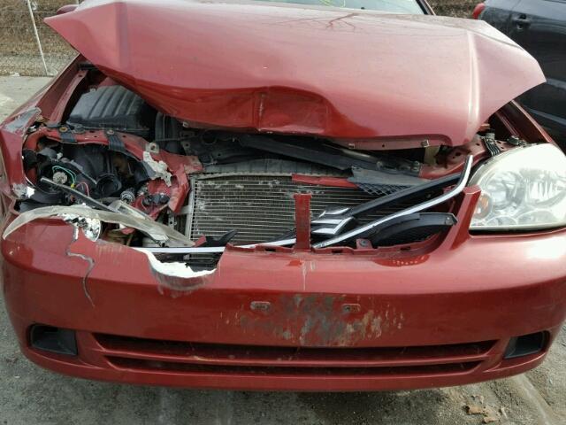 KL5JD56Z76K334847 - 2006 SUZUKI FORENZA RED photo 7