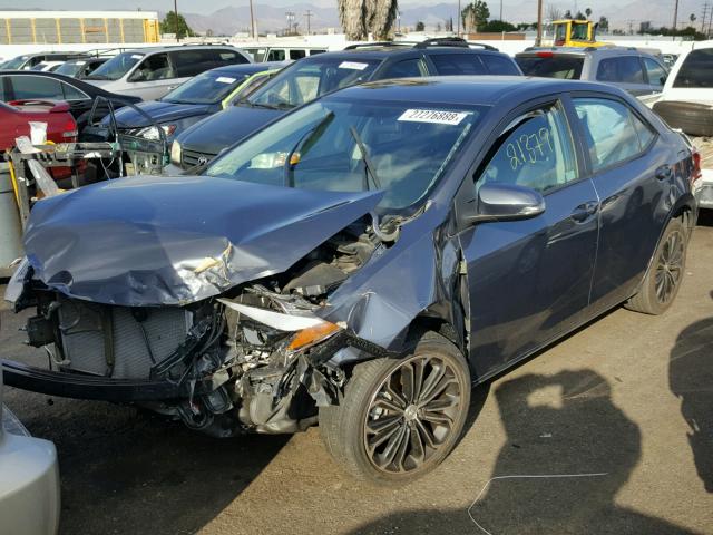 5YFBURHE7GP475310 - 2016 TOYOTA COROLLA L GRAY photo 2