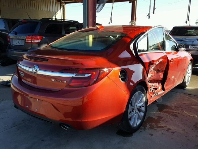 2G4GK5EX2F9199767 - 2015 BUICK REGAL RED photo 4