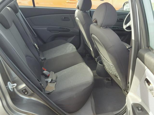 KNADH4A38A6600898 - 2010 KIA RIO LX Գրաֆիտ լուսանկար 6