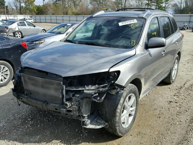 5XYZK4AG8BG041798 - 2011 HYUNDAI SANTA FE L GRAY photo 2