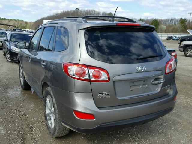 5XYZK4AG8BG041798 - 2011 HYUNDAI SANTA FE L GRAY photo 3