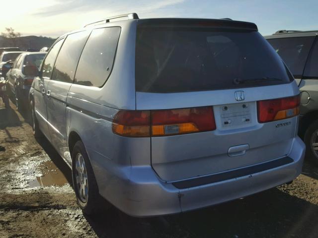 5FNRL18704B038258 - 2004 HONDA ODYSSEY EX SILVER photo 3