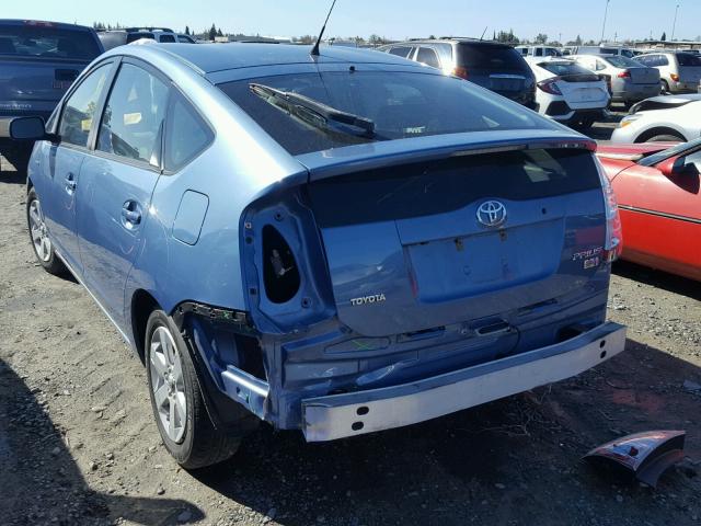 JTDKB20U377597132 - 2007 TOYOTA PRIUS BLUE photo 3