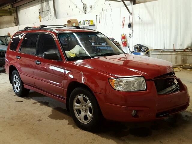 JF1SG63697H747069 - 2007 SUBARU FORESTER 2 RED photo 1