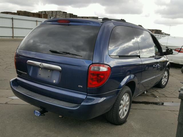 2C4GP74L02R601084 - 2002 CHRYSLER TOWN & COU BLUE photo 4