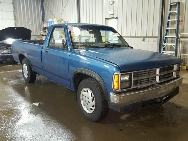 1B7GL26X7KS179148 - 1989 DODGE DAKOTA BLUE photo 1