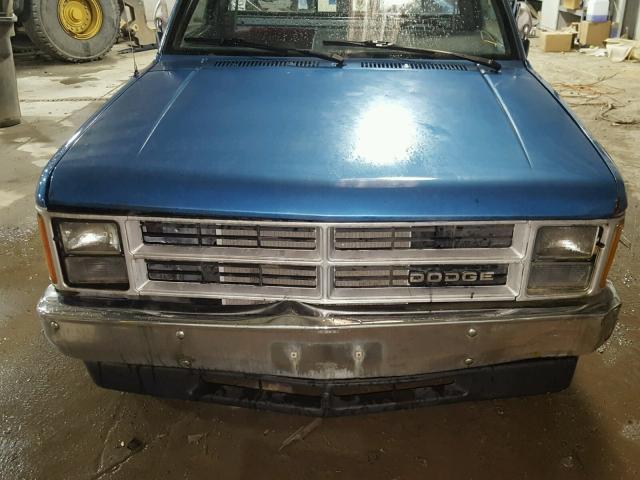 1B7GL26X7KS179148 - 1989 DODGE DAKOTA BLUE photo 9