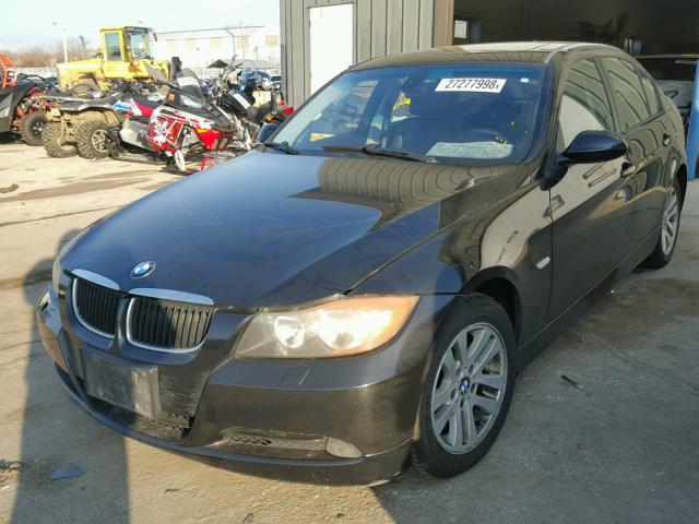 WBAVD13556KV01595 - 2006 BMW 325 XI BLACK photo 2