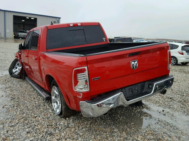 1C6RR6NT9ES319967 - 2014 RAM 1500 LARAM RED photo 3