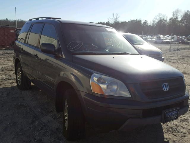 5FNYF184X4B009780 - 2004 HONDA PILOT EX BLUE photo 1