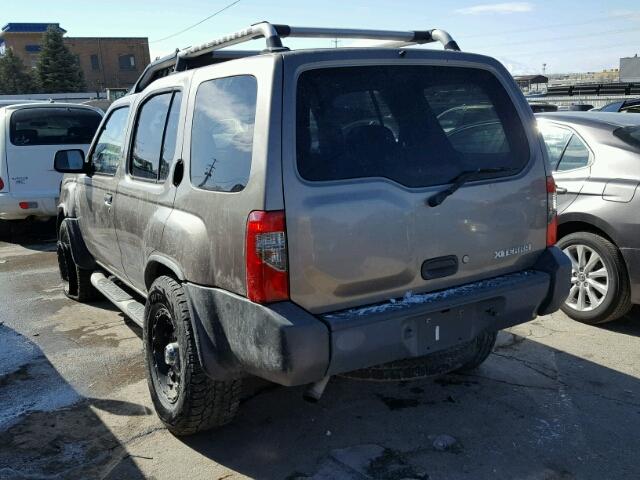 5N1ED28YX3C641848 - 2003 NISSAN XTERRA XE TAN photo 3