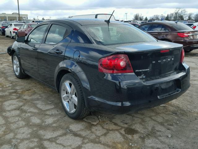 1B3BD4FB3BN554279 - 2011 DODGE AVENGER EX BLACK photo 3