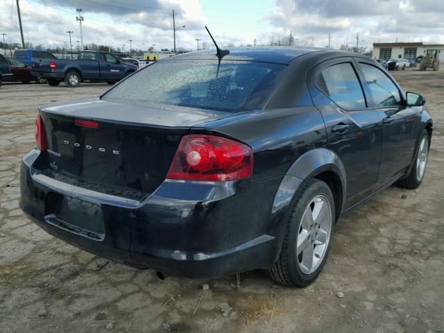 1B3BD4FB3BN554279 - 2011 DODGE AVENGER EX BLACK photo 4