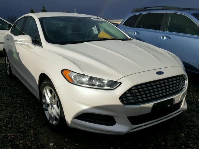 3FA6P0HD9ER122687 - 2014 FORD FUSION SE WHITE photo 1