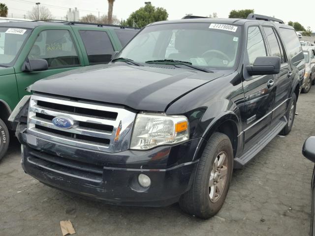 1FMFK15588LA46373 - 2008 FORD EXPEDITION BLACK photo 2