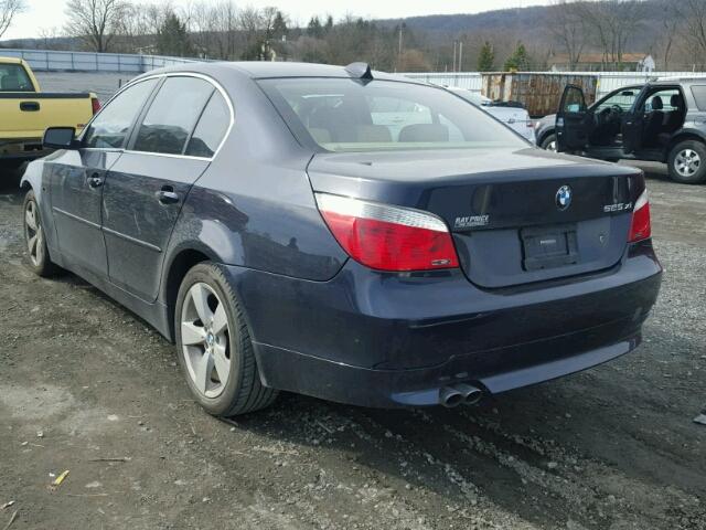 WBANF33546CS34773 - 2006 BMW 525 XI BLUE photo 3