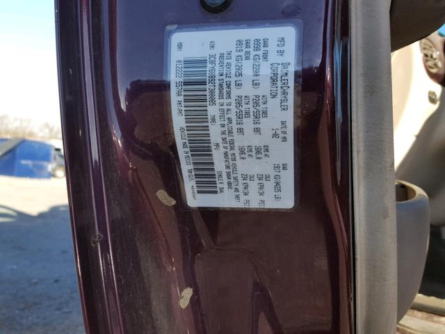 3C8FY68B92T300085 - 2002 CHRYSLER PT CRUISER PURPLE photo 10