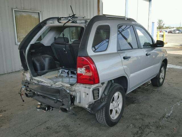 KNDJF724097601554 - 2009 KIA SPORTAGE L SILVER photo 4