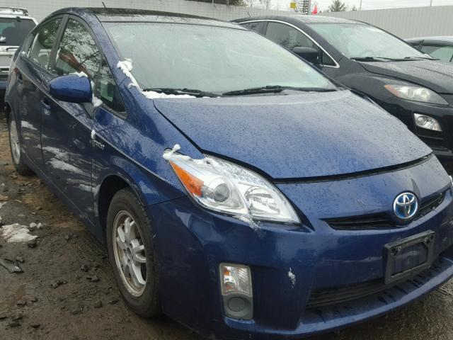 JTDKN3DU8A0096048 - 2010 TOYOTA PRIUS BLUE photo 1