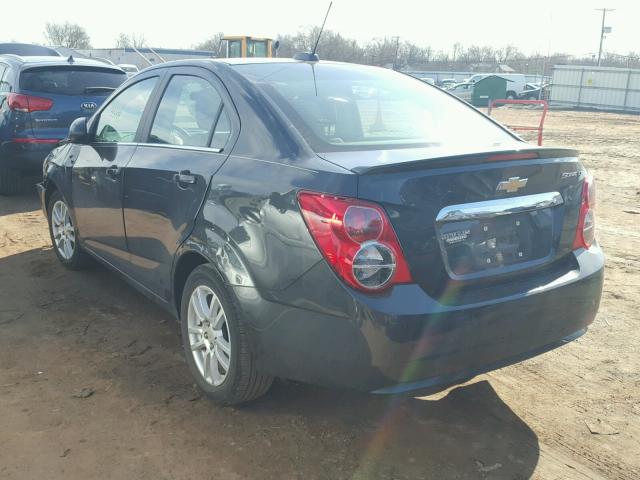 1G1JC5SG7F4130936 - 2015 CHEVROLET SONIC LT BLACK photo 3