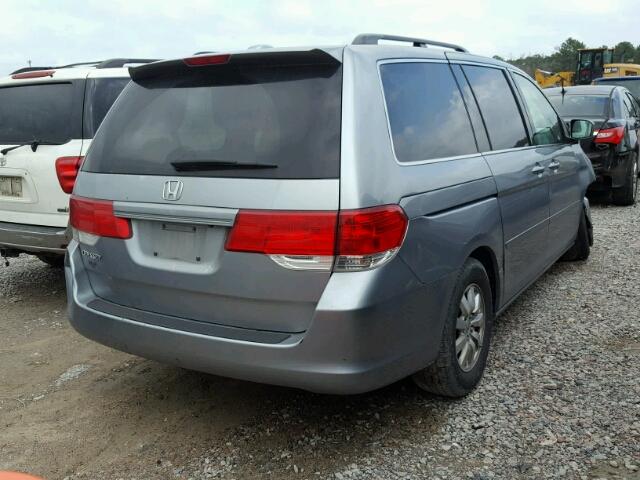 5FNRL38798B016437 - 2008 HONDA ODYSSEY EX BLUE photo 4