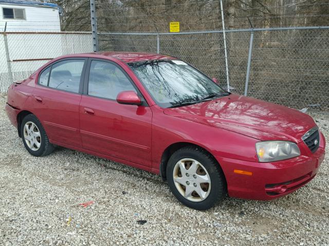 KMHDN46D46U274559 - 2006 HYUNDAI ELANTRA GL RED photo 1