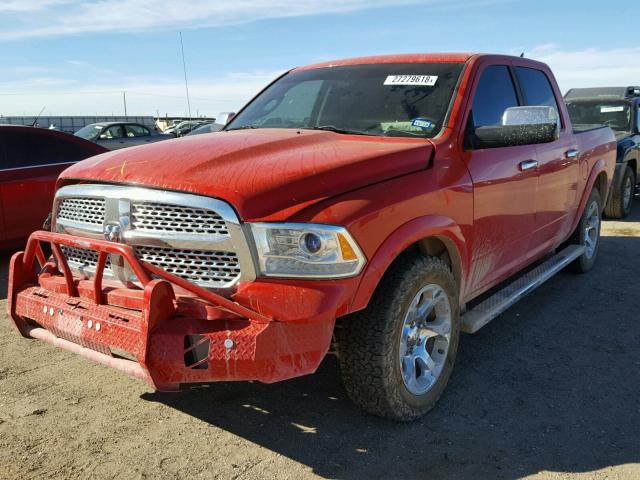 1C6RR7NM8GS113878 - 2016 RAM 1500 LARAM RED photo 2