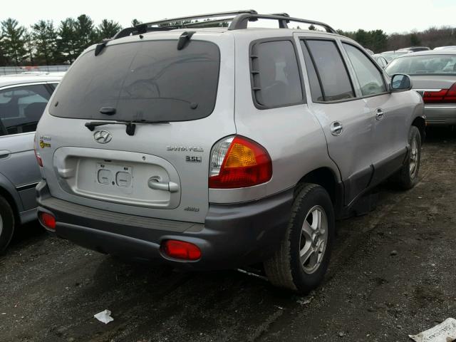 KM8SC73E94U772541 - 2004 HYUNDAI SANTA FE G GRAY photo 4