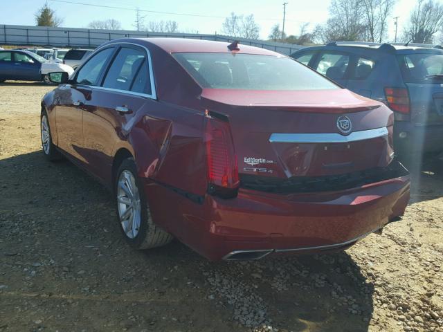 1G6AW5SXXE0197974 - 2014 CADILLAC CTS RED photo 3