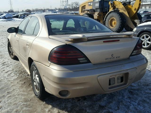 1G2NF52E23C315934 - 2003 PONTIAC GRAND AM S TAN photo 3