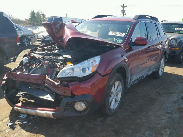 4S4BRDLC4E2227789 - 2014 SUBARU OUTBACK 3. MAROON photo 2