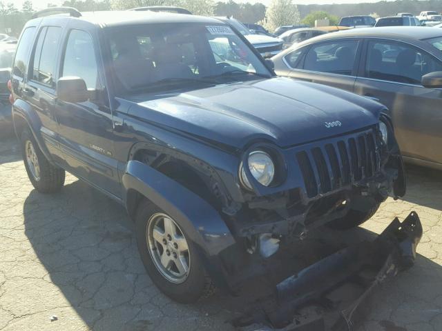 1J4GK58KX2W358292 - 2002 JEEP LIBERTY LI BLUE photo 1