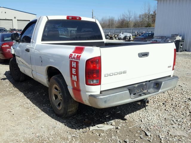 1D7HA16D14J244357 - 2004 DODGE RAM 1500 S WHITE photo 3