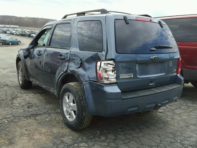 1FMCU9DGXCKC51562 - 2012 FORD ESCAPE XLT BLUE photo 3