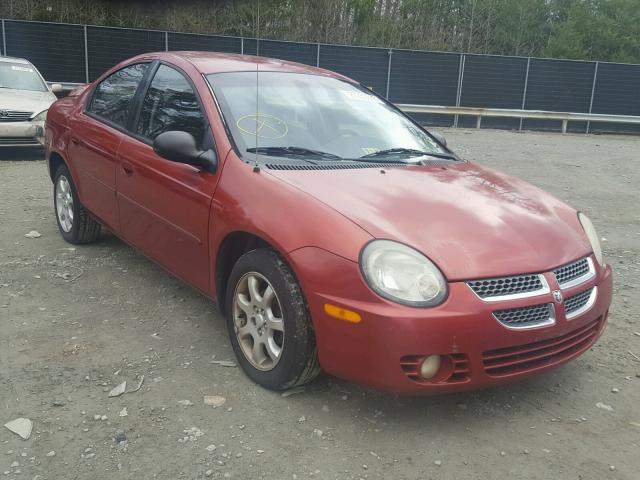 1B3ES56C33D129931 - 2003 DODGE NEON SXT RED photo 1