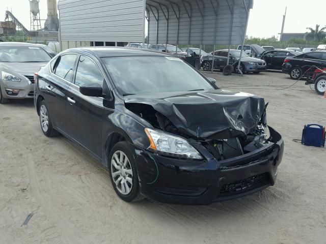 3N1AB7AP0FY214880 - 2015 NISSAN SENTRA S BLACK photo 1